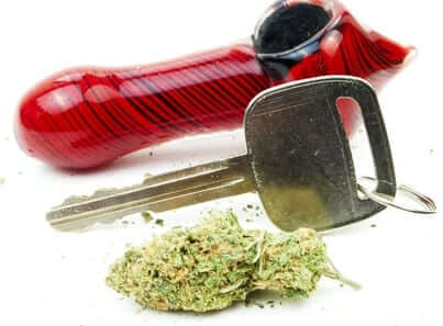 Marijuana with Tube and Key